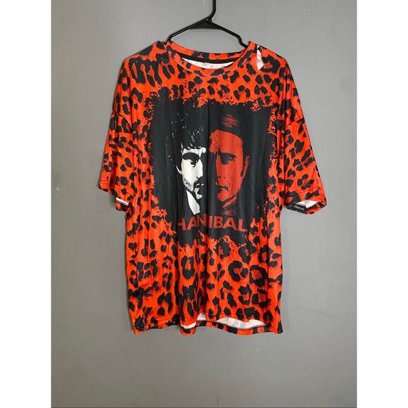 Boutique Hannibal Lecter Short Sleeve Distressed T-Shirt Size 3XL NWOT - Picture 1 of 6